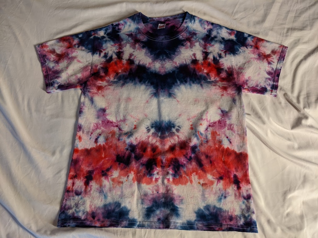 Tie-dyed Tee-Shirt, Size M, Hanes 100% Cotton